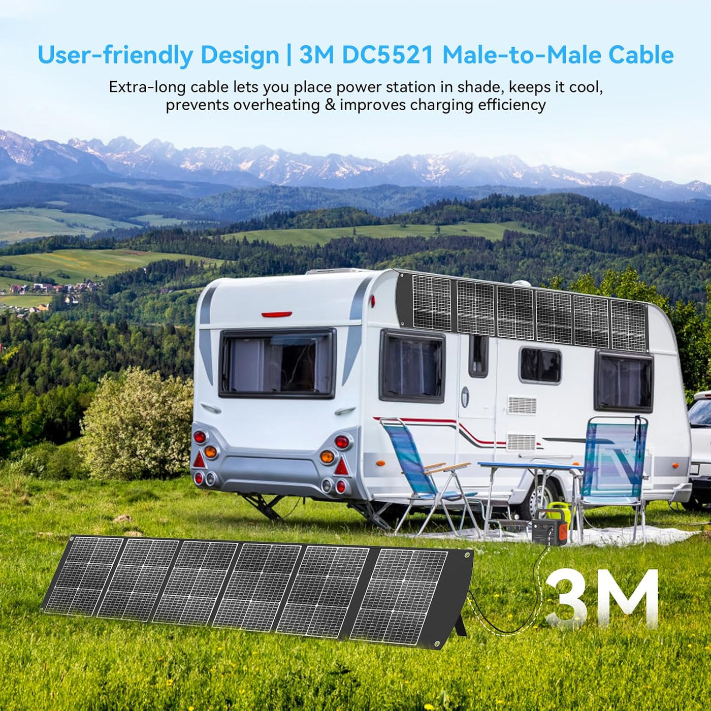 400W Portable Solar Panel Foldable MC4 Solar Generator Ecosonique