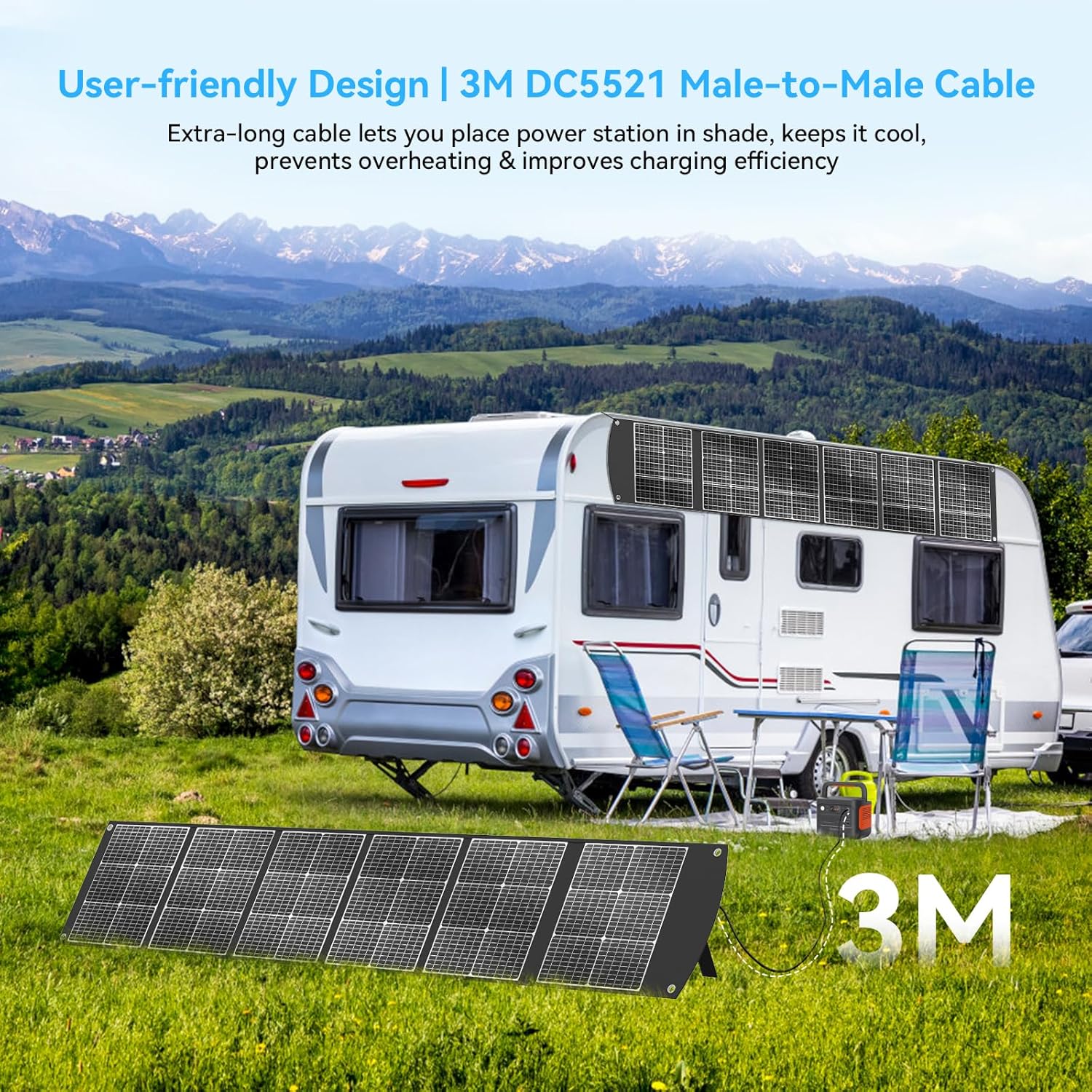 400W Portable Solar Panel Foldable MC4 Solar Generator Ecosonique