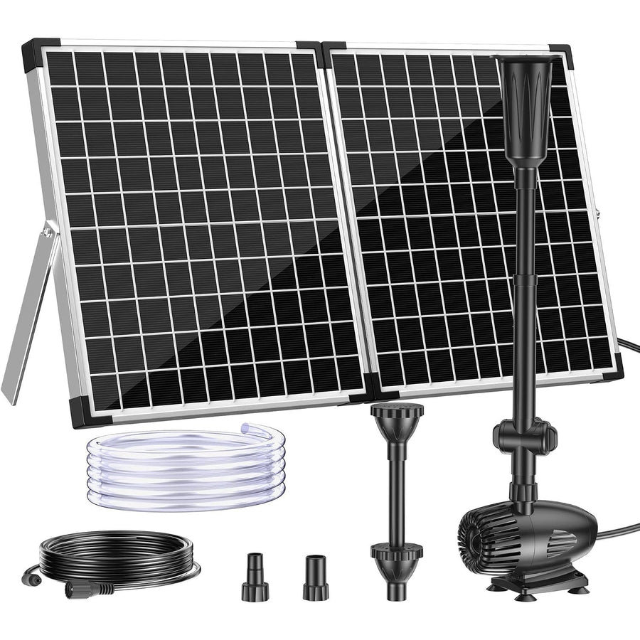 Solar Water Fountain 50W 2100L/H Pump Garden Pond Water Feature Biling Outdoor Kit
