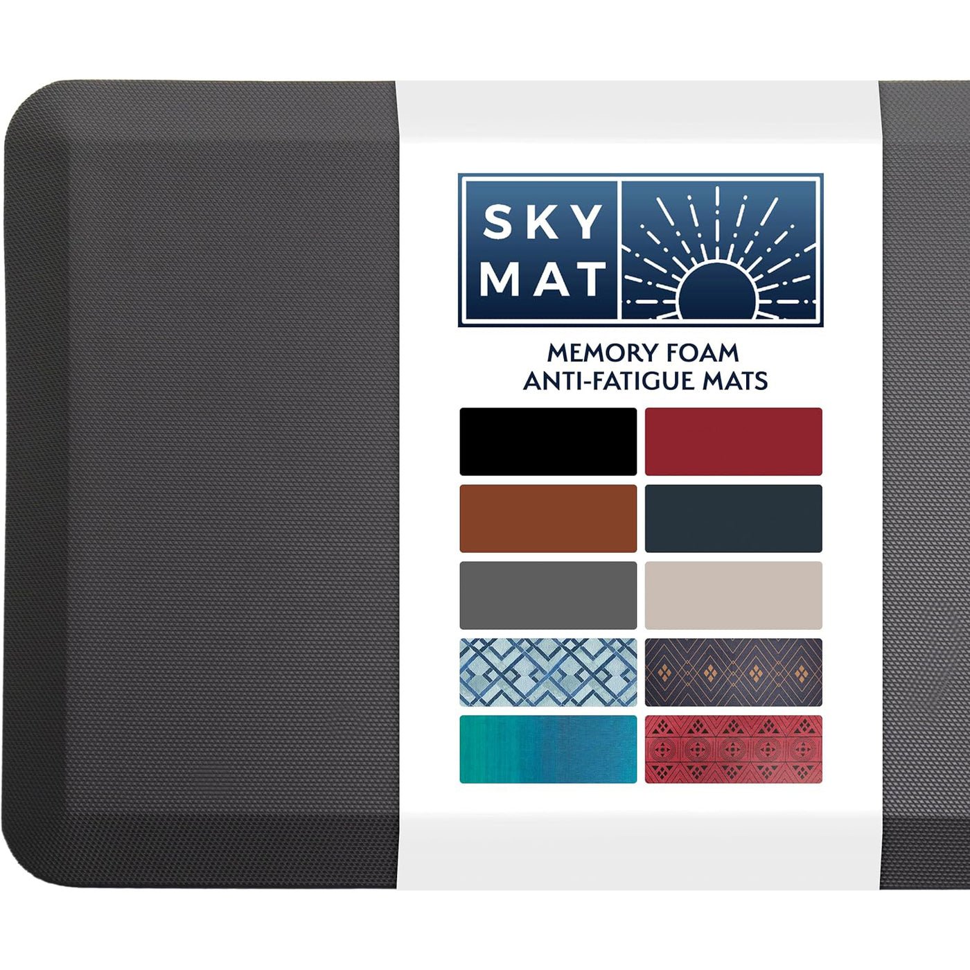 Sky Core Foam mat offers all-day comfort, non-slip safety, eco-friendly materials, and a modern, easy-to-clean design that resists dirt and pet hair.