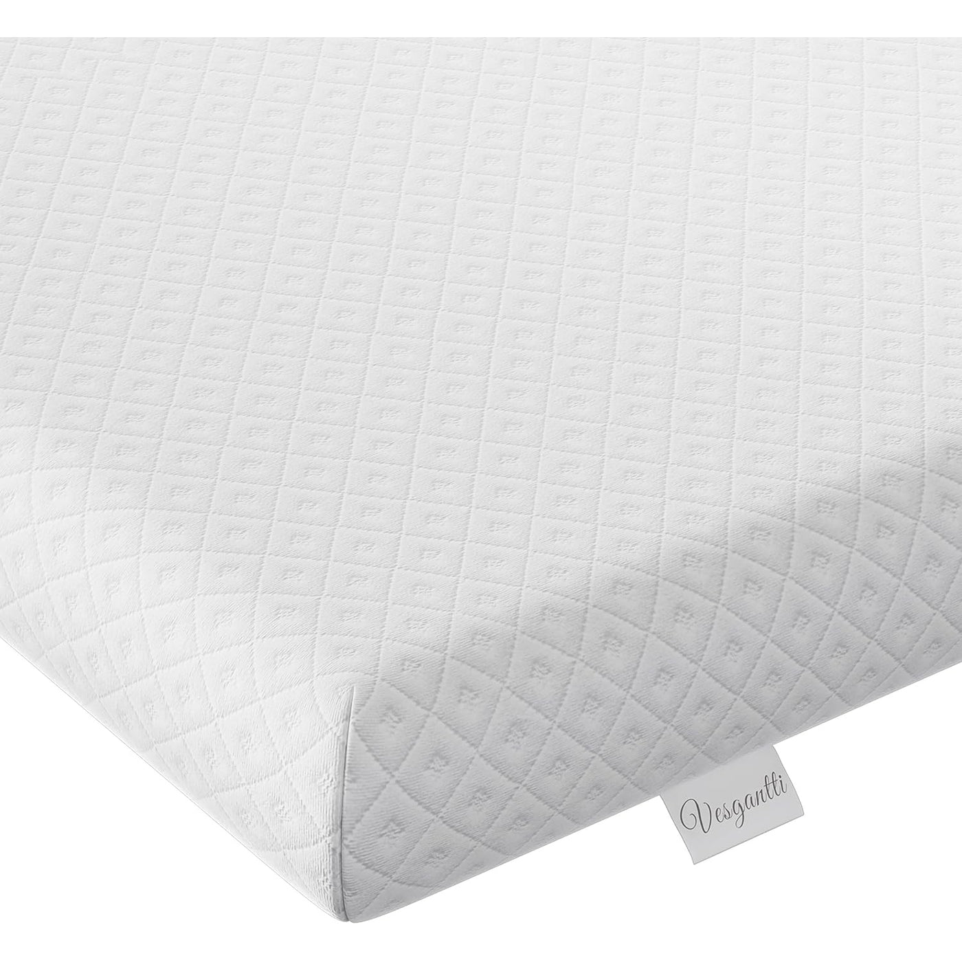 Vesgantti 4'' Memory Foam Mattress Topper Small Double, Gel & Bamboo, 120x190cm - Massive Discounts