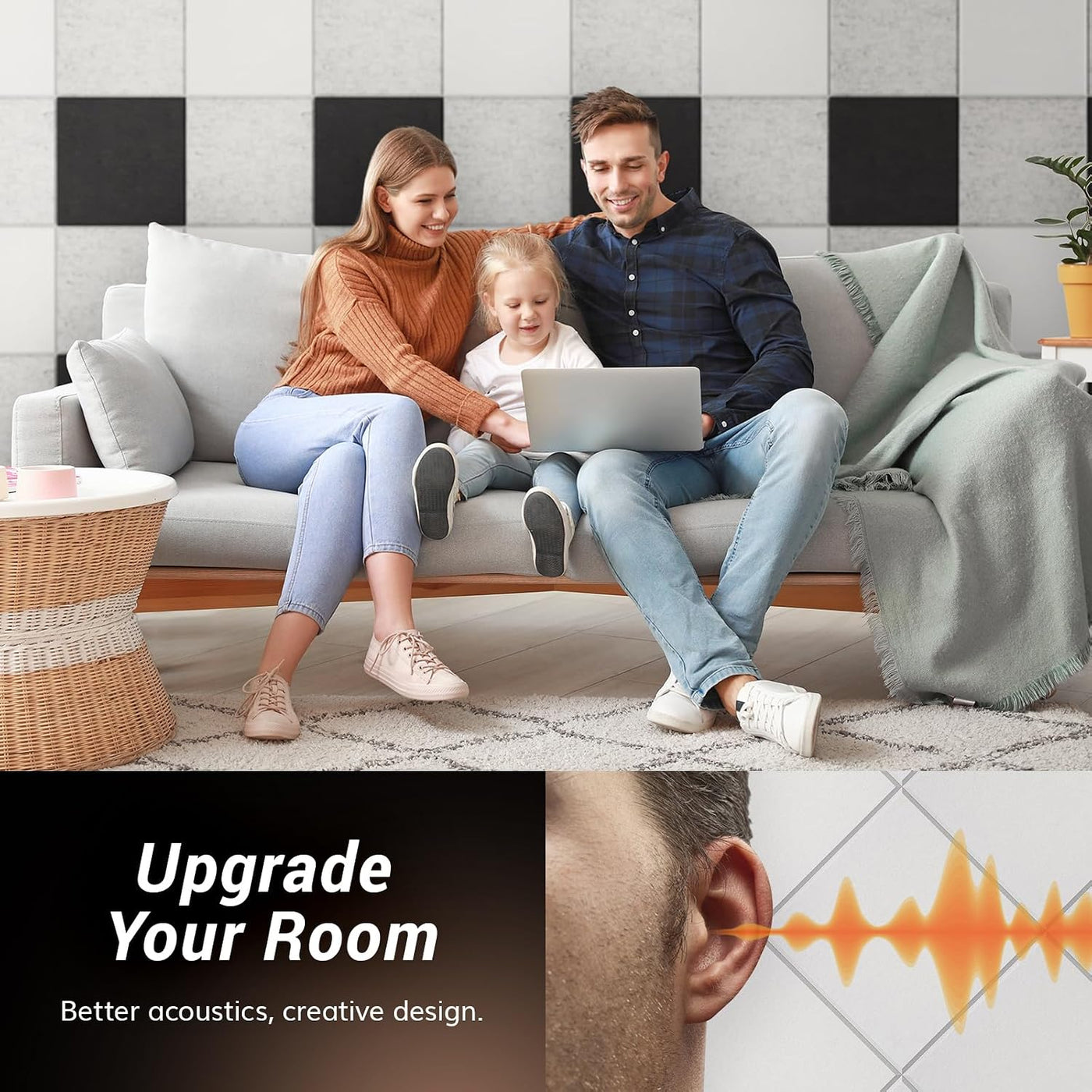 Acoustic Panels 18 Pack Self Adhesive 30x30cm Soundproofing White TONOR Studio