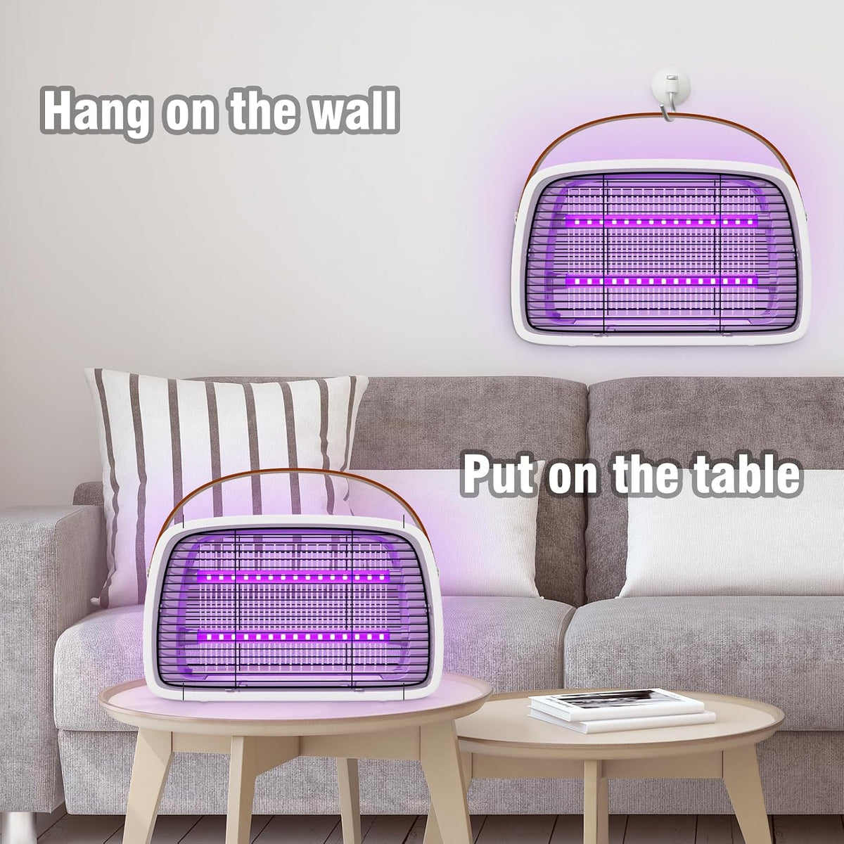 Electric Fly Zapper 3800V Indoor Insect Killer Mosquito Trap LED Fly Catcher