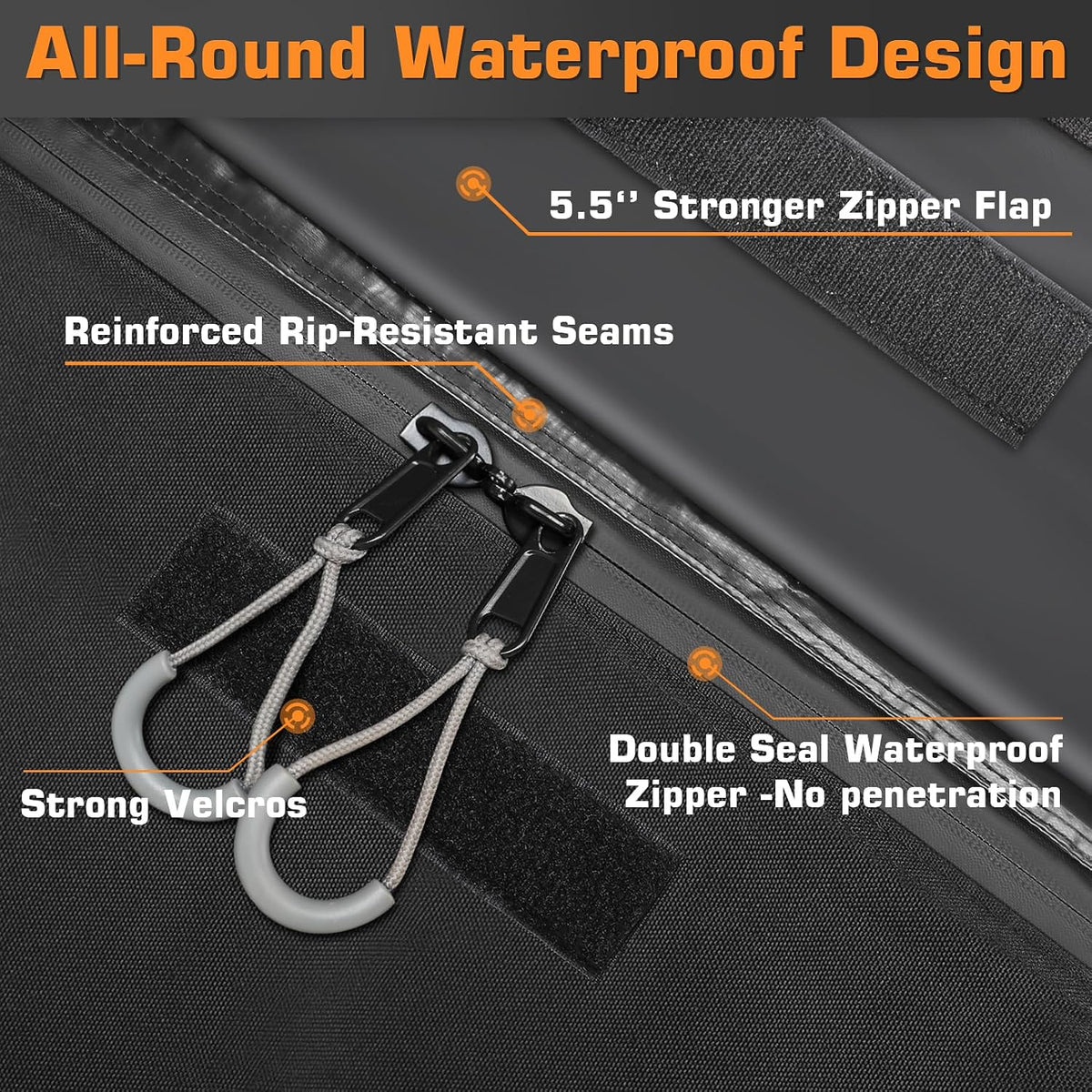Car Roof Bag 20 Cu Ft Waterproof Cargo Carrier Door Hooks Sailnovo Rooftop Travel
