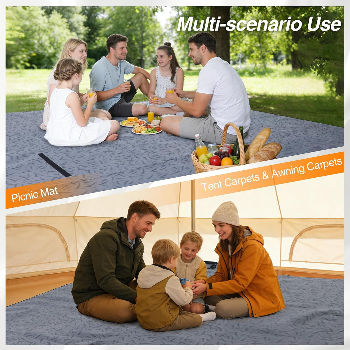 Luxury Tent Carpet Waterproof Non Slip 3mm Foam Camping Groundsheet REDCAMP Mat