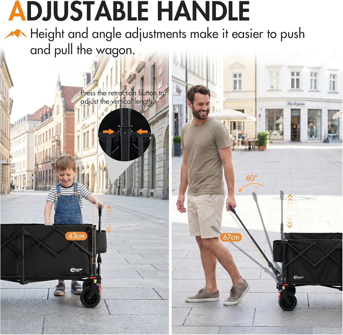 Festival Trolley 300L Heavy Duty Folding Beach Camping Wagon Portal Ultra-Fold