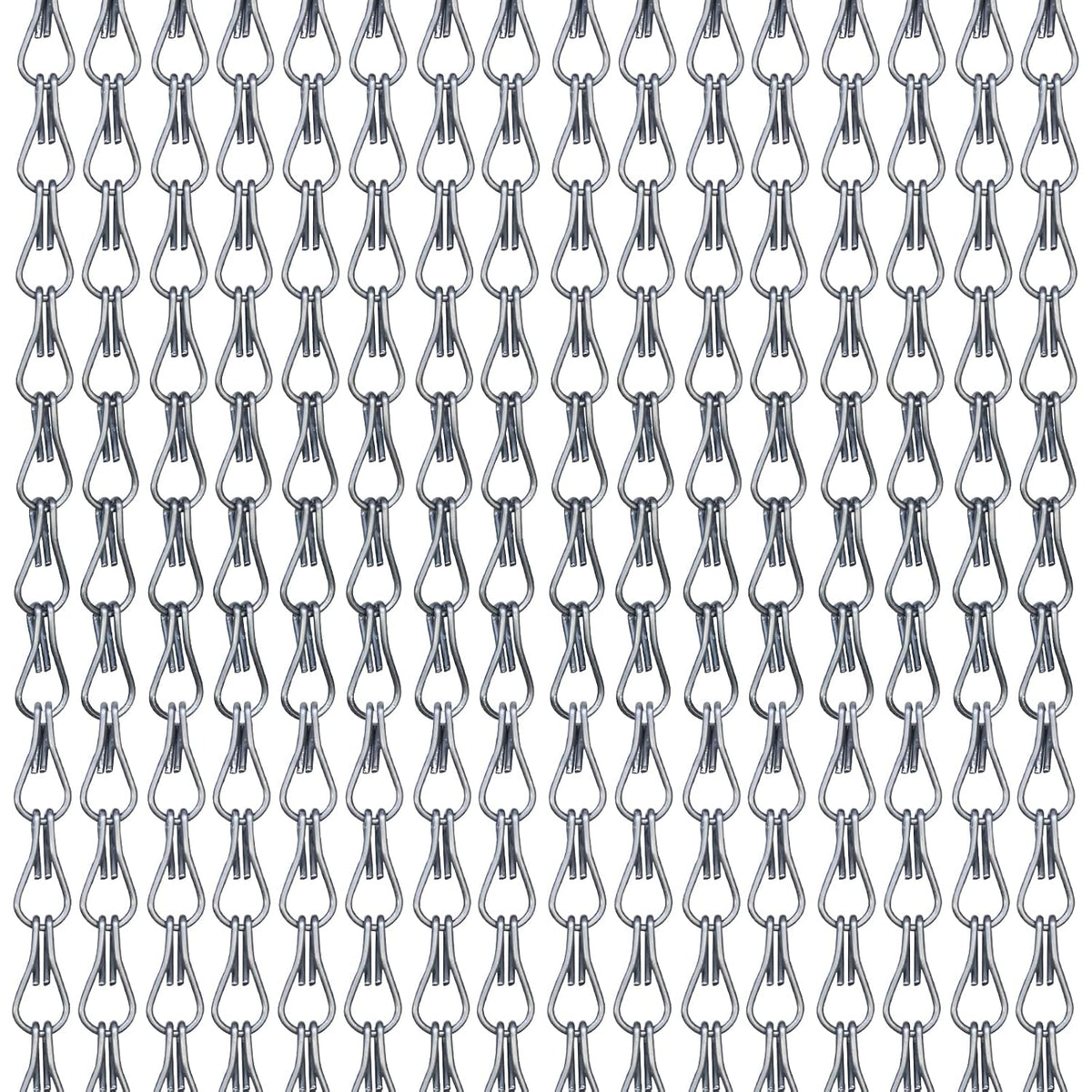 Aluminium Chain Fly Screen 90x200cm Door Curtain Silver Grey Insect Pest Control