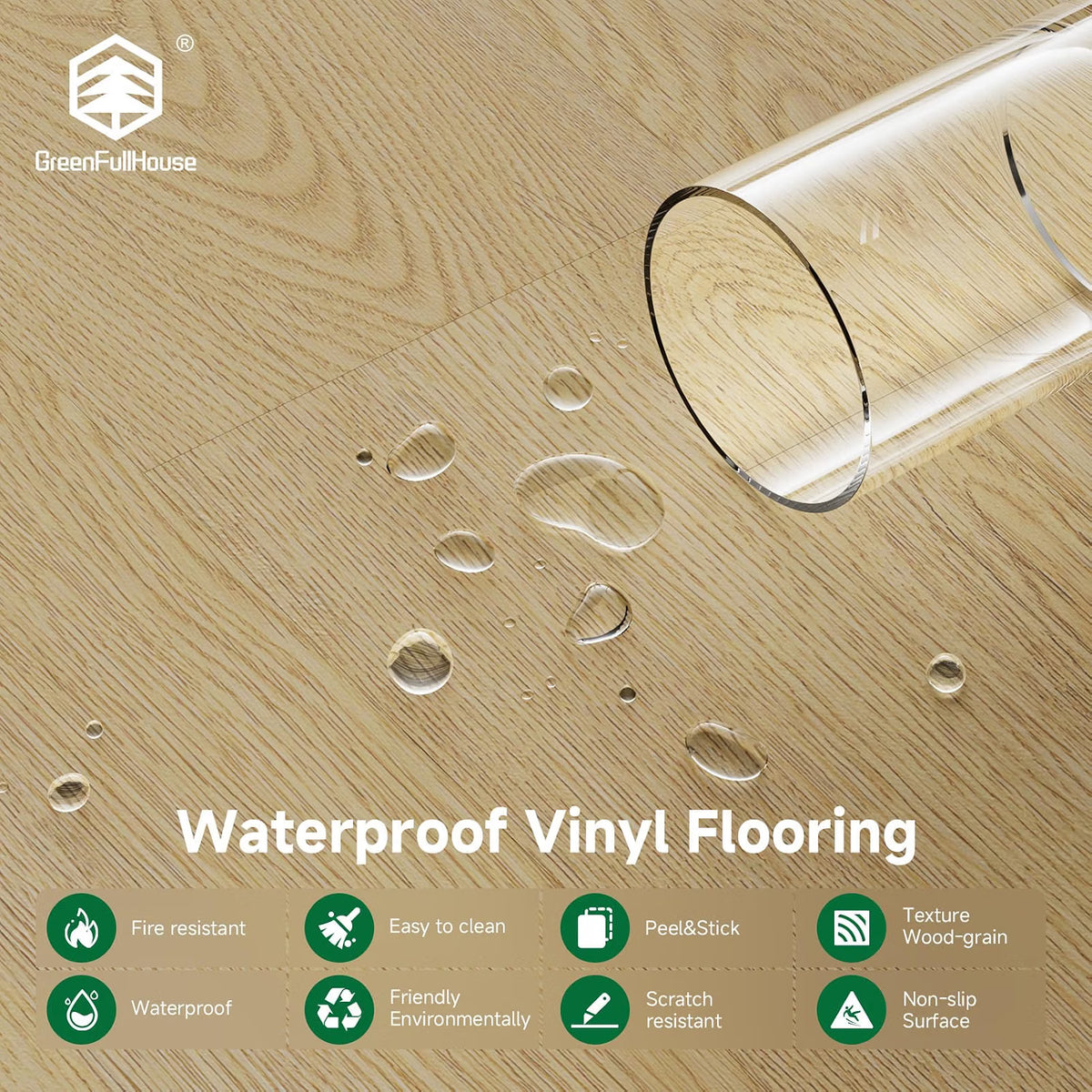 Self Adhesive Vinyl Floor Planks Classic Oak 37 Pack 5.02m2 Peel Stick Flooring