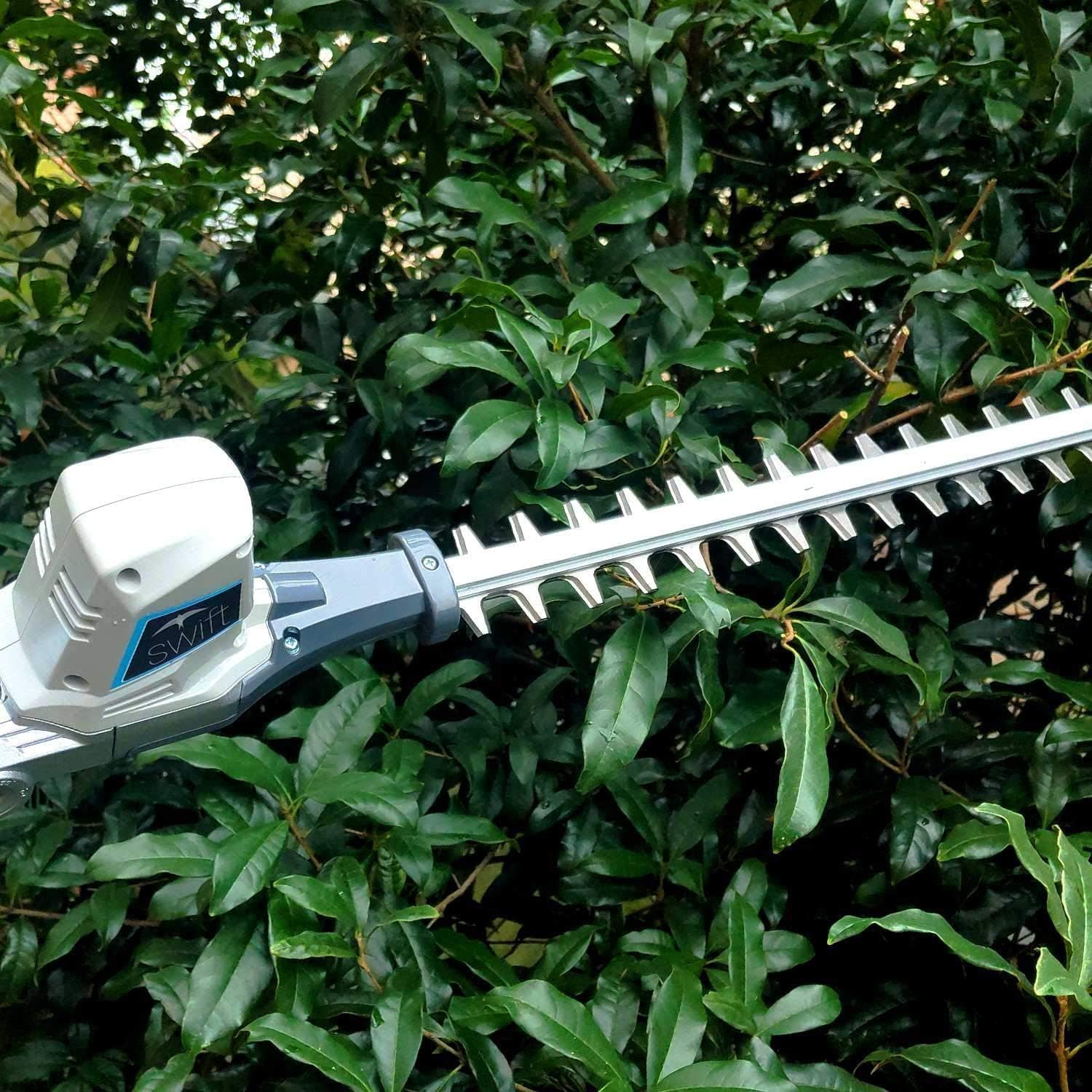 Swift 40V Cordless Long Reach Hedge Trimmer, 46cm Pole Cutter, Battery & Charger