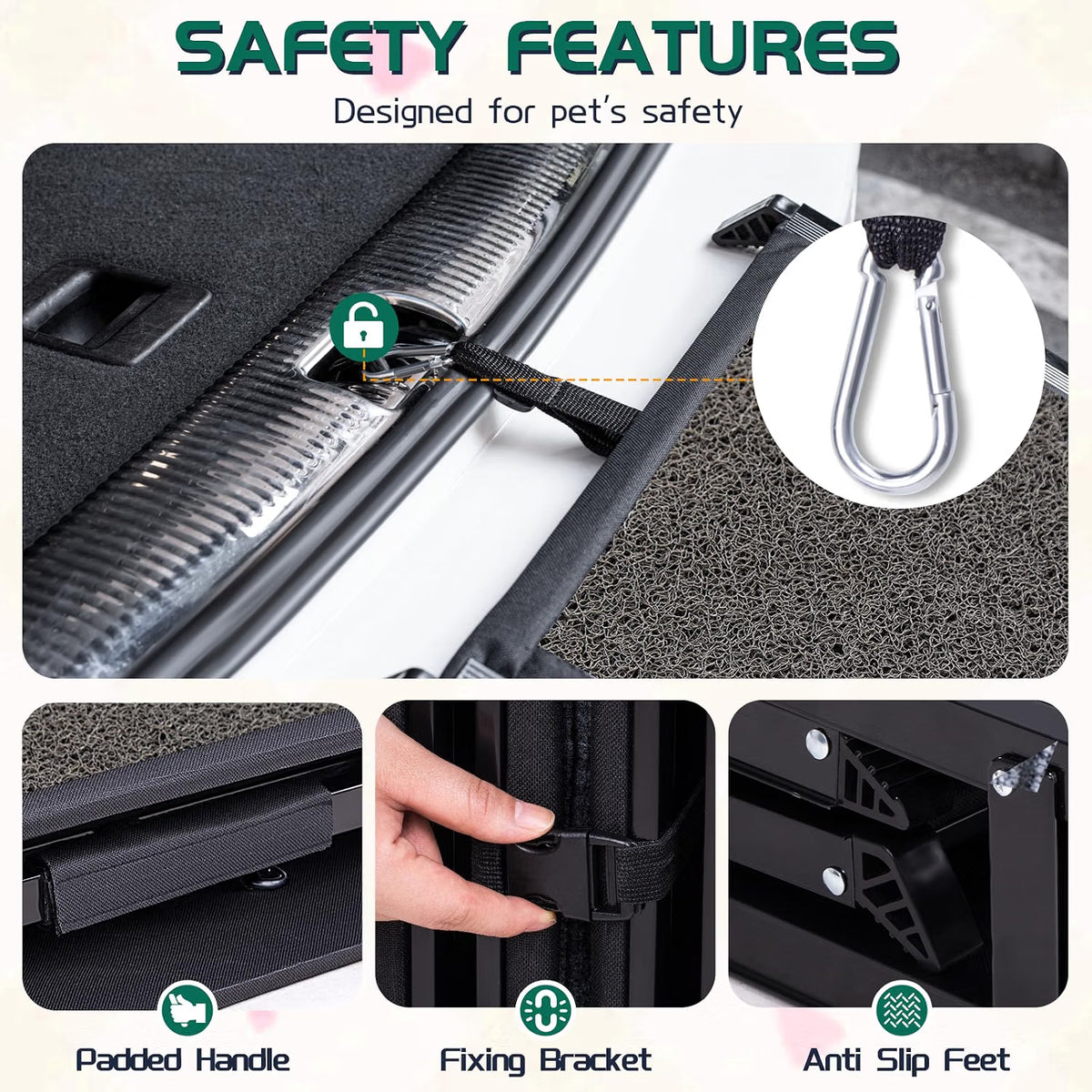 Dog Ramp 180x50cm Foldable Extra Wide Non Slip Car SUV Truck 150kg Large Dogs