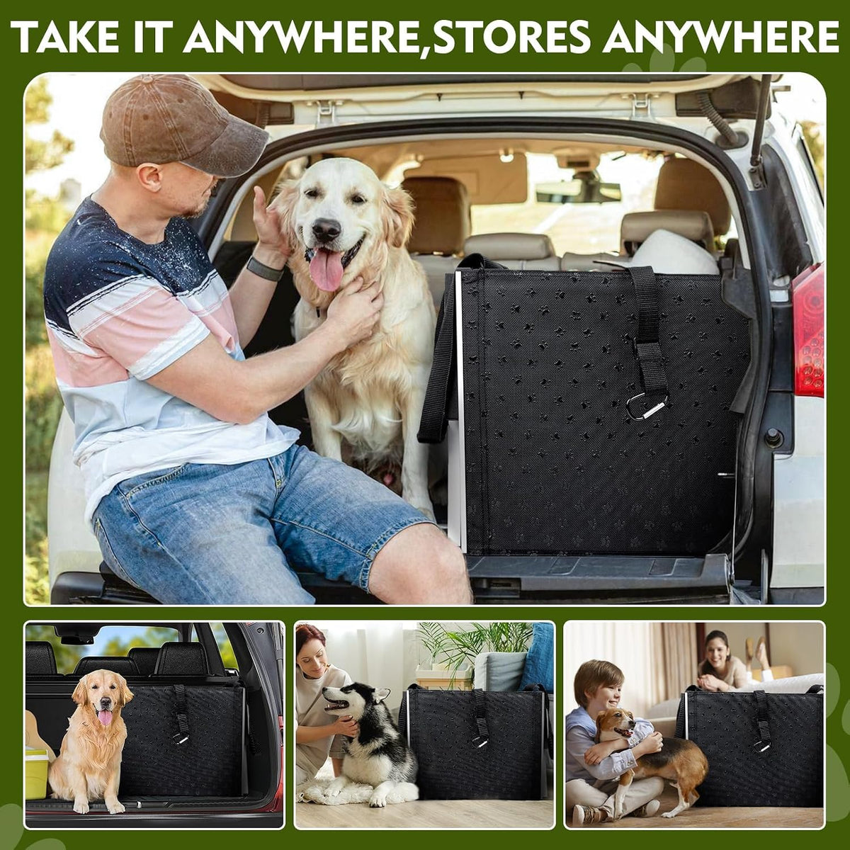 Dog Ramp for Cars 48.2cm Extra Wide Pet Steps Large Dogs SUV Truck Access Ramp