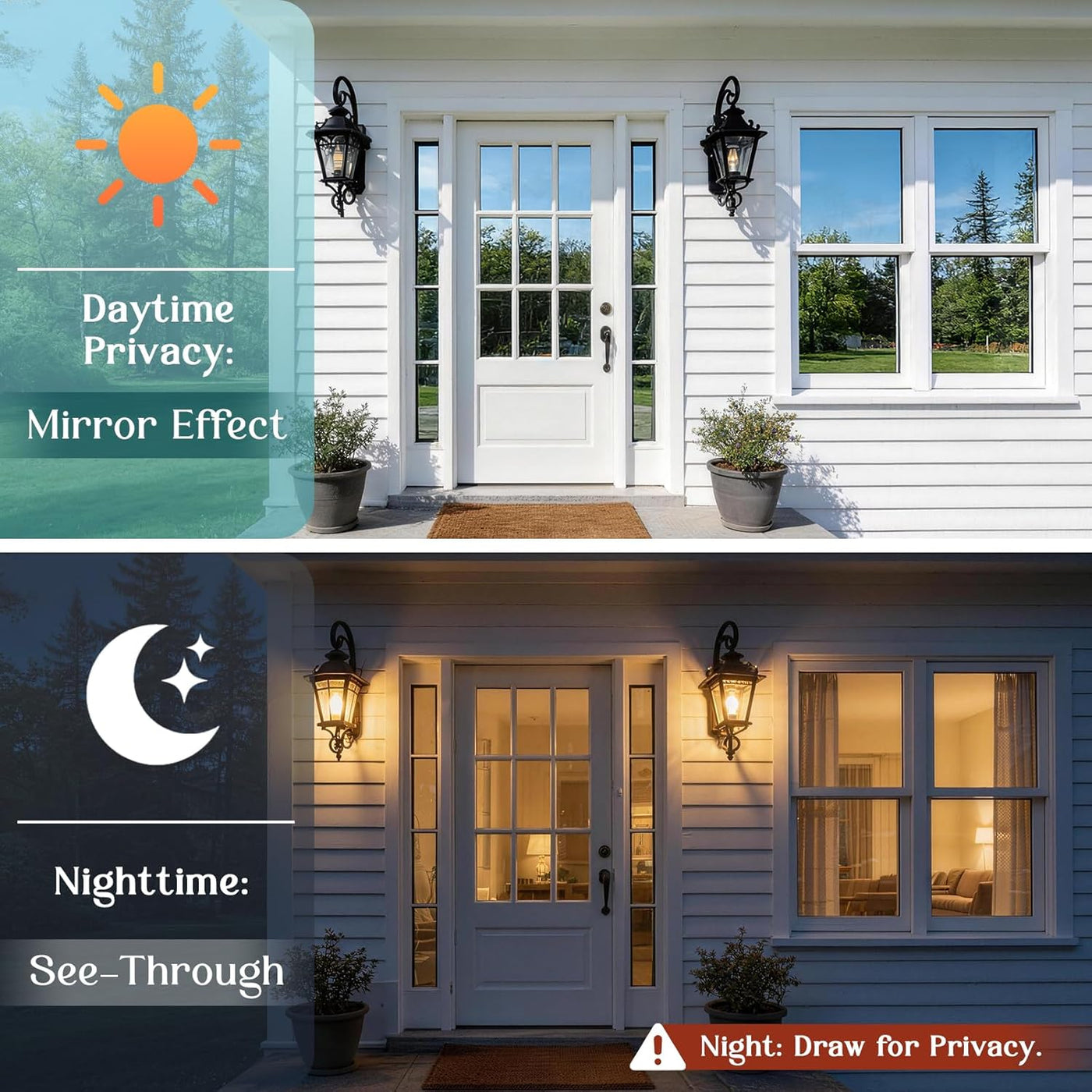 Heat Reflective Window Film Privacy 90x400cm Silver UV Sun Control Glass Haton