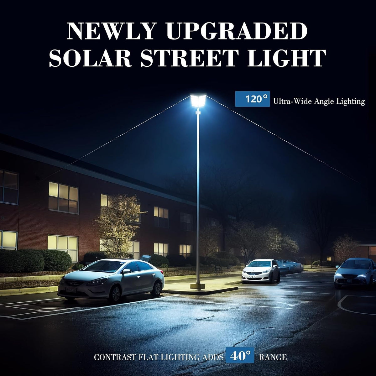 Solar Street Light 1200W 120000LM Motion Sensor Waterproof Outdoor LED Remote