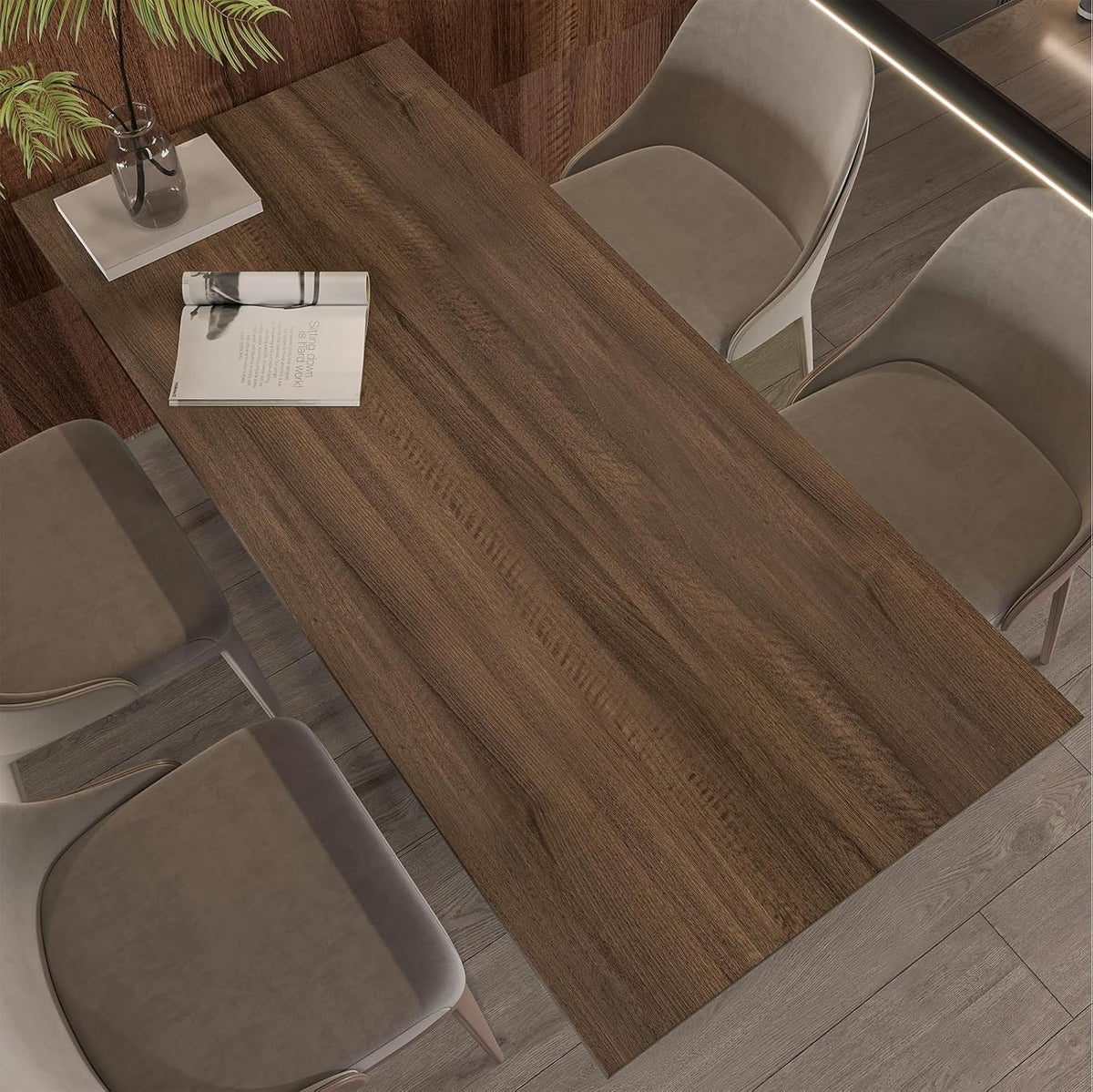 Wood Grain Contact Paper 80cm x 9m Walnut Peel Stick Waterproof Vinyl JSEVEM