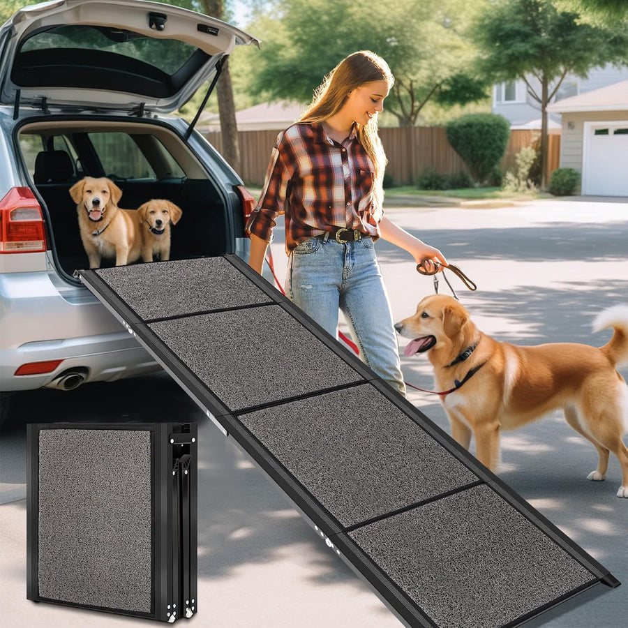 Dog Ramp 180x50cm Foldable Extra Wide Non Slip Car SUV Truck 150kg Large Dogs