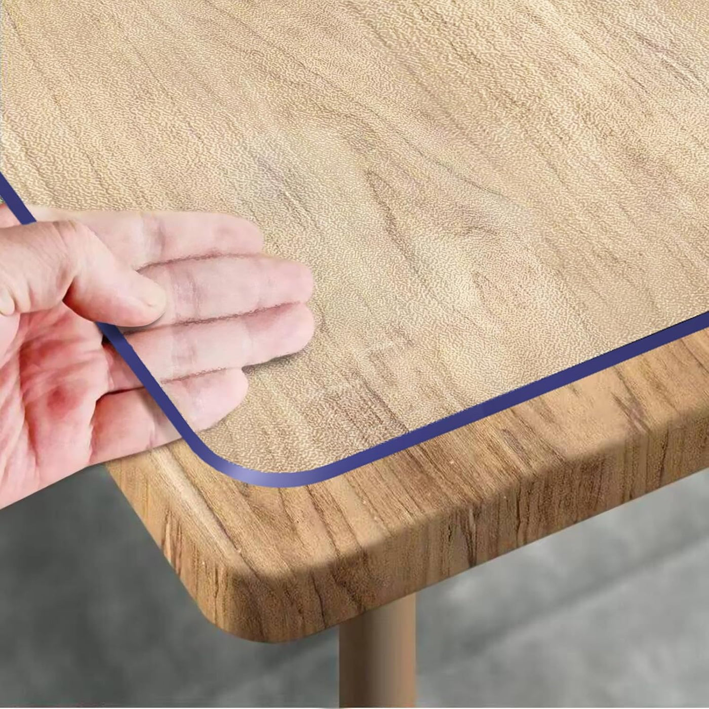 Clear Table Protector 90x160cm PVC Waterproof 1.5mm Desk Cover Royhom