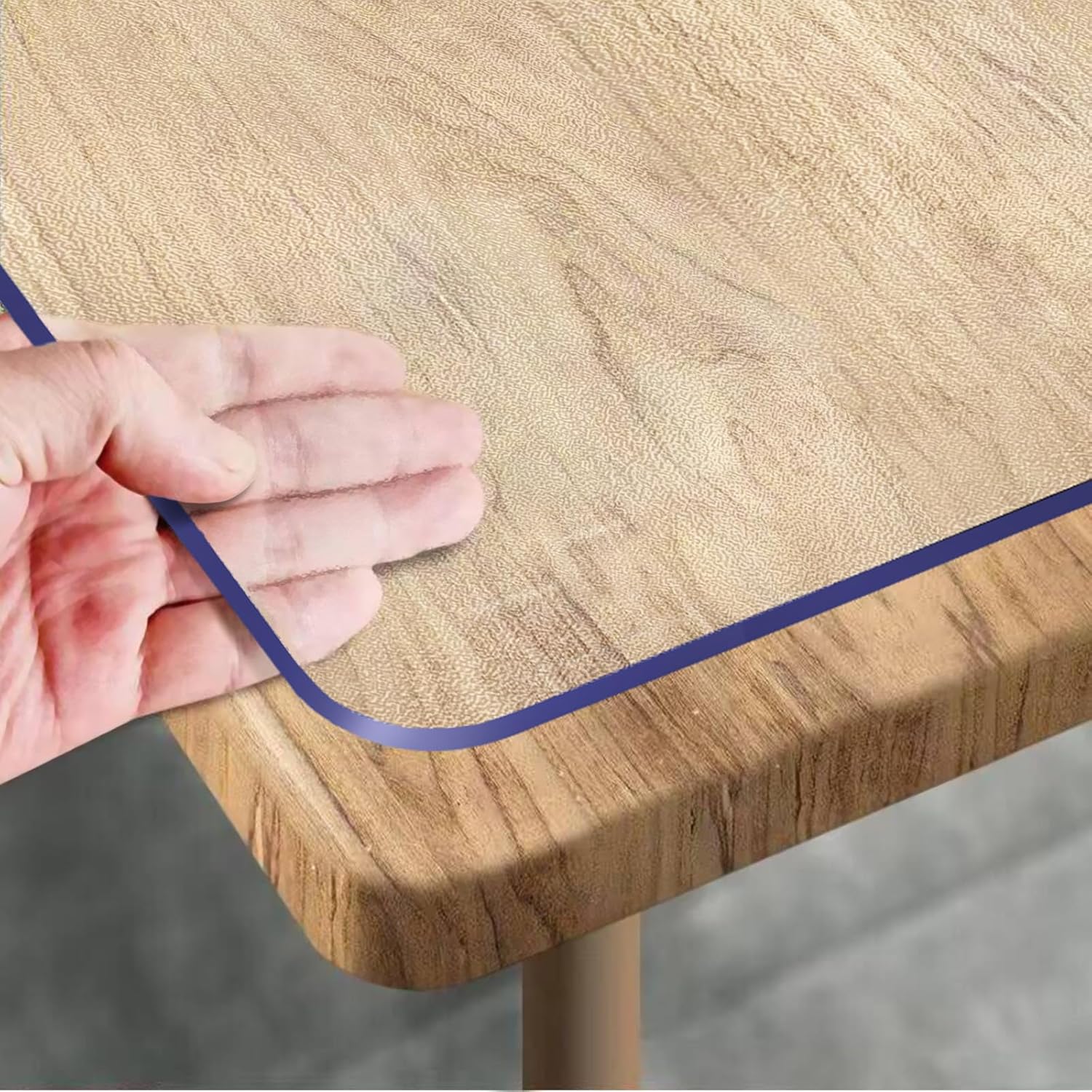 Clear Table Protector 90x160cm PVC Waterproof 1.5mm Desk Cover Royhom