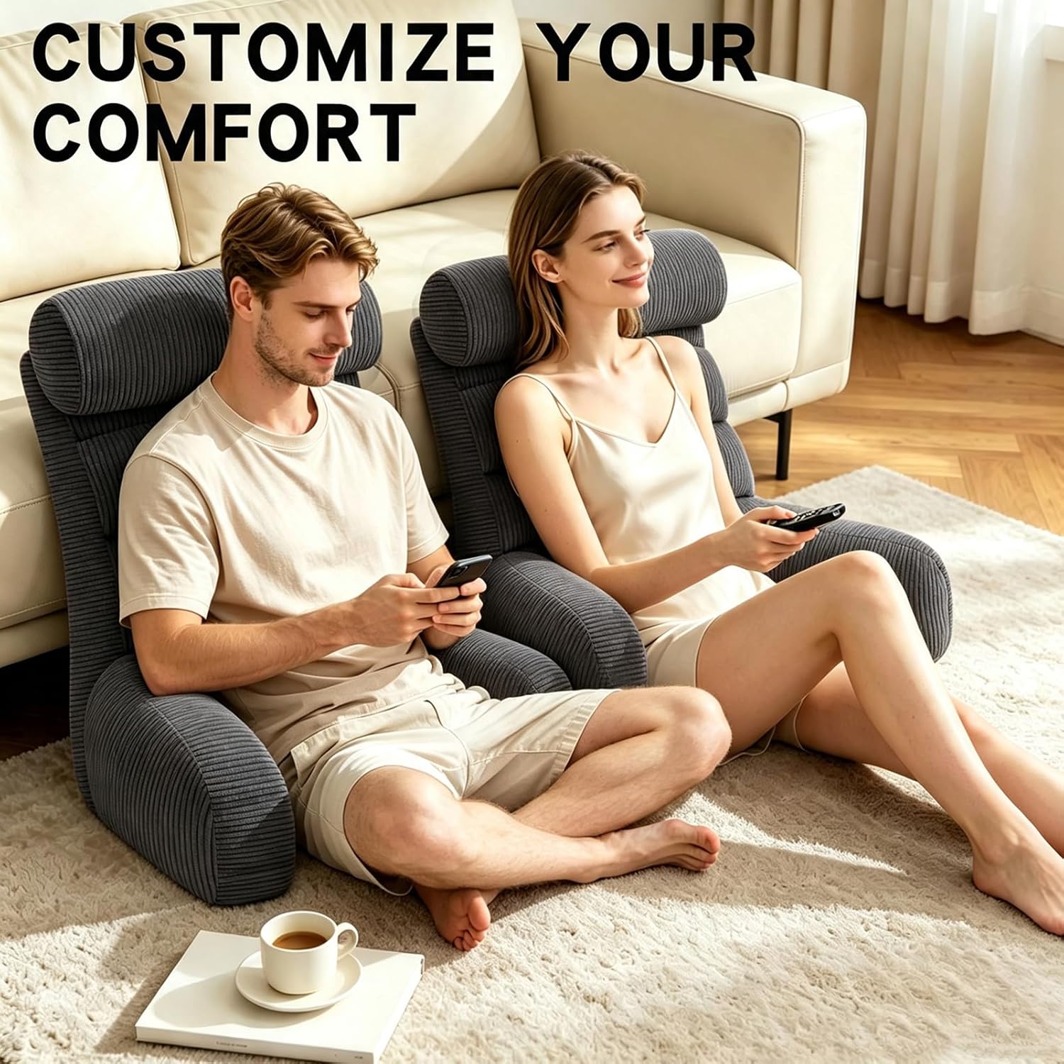 Reading Pillow for Bed Back Support Cuddle Cushion Sitting Upright Comfort Pillow