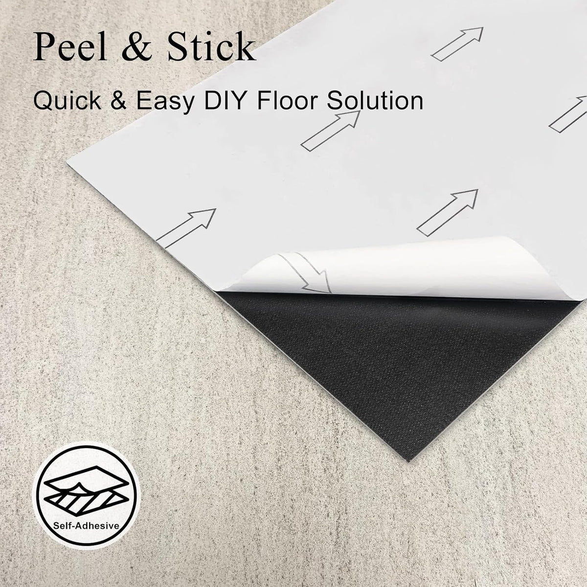 Self Adhesive Vinyl Floor Tiles 61x30.5cm Stone Effect Waterproof Mysflosy