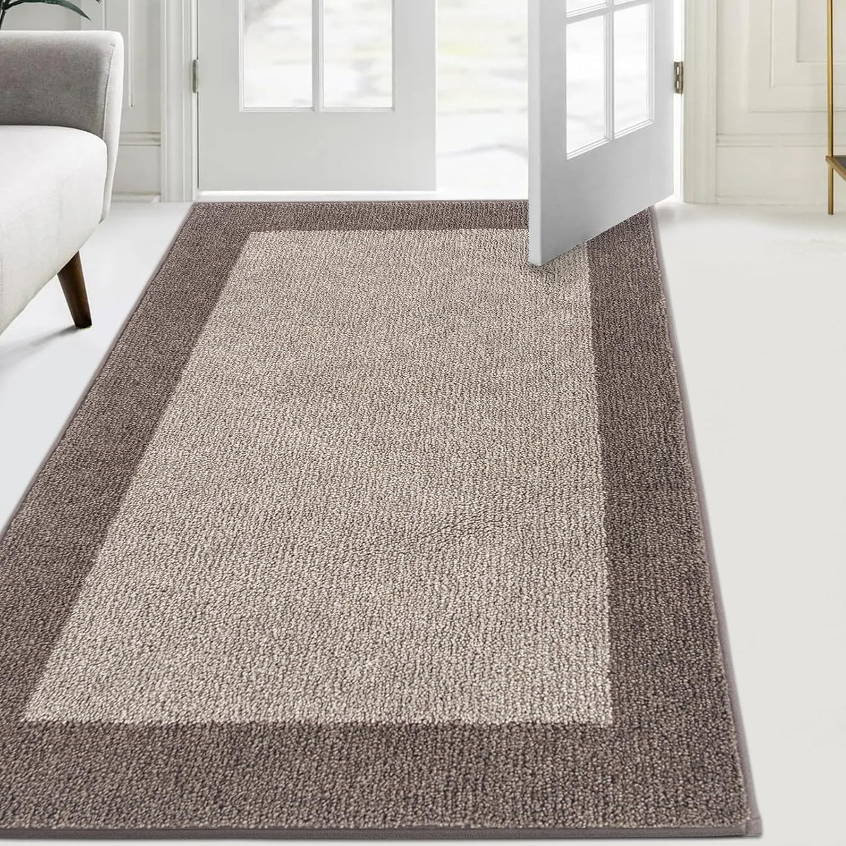 Indoor Door Mat 86x150cm Dirt Trapper Non Slip Washable Dog Rug FCSDETAIL