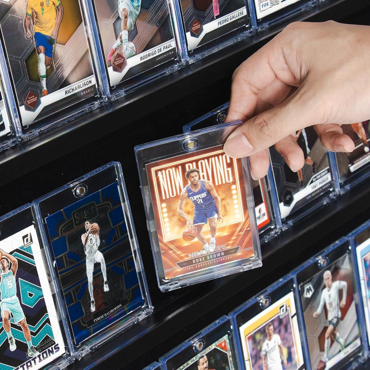 Trading Card Display Case 36 PSA Graded Cards LED Light Storage DuvinDD Cabinet