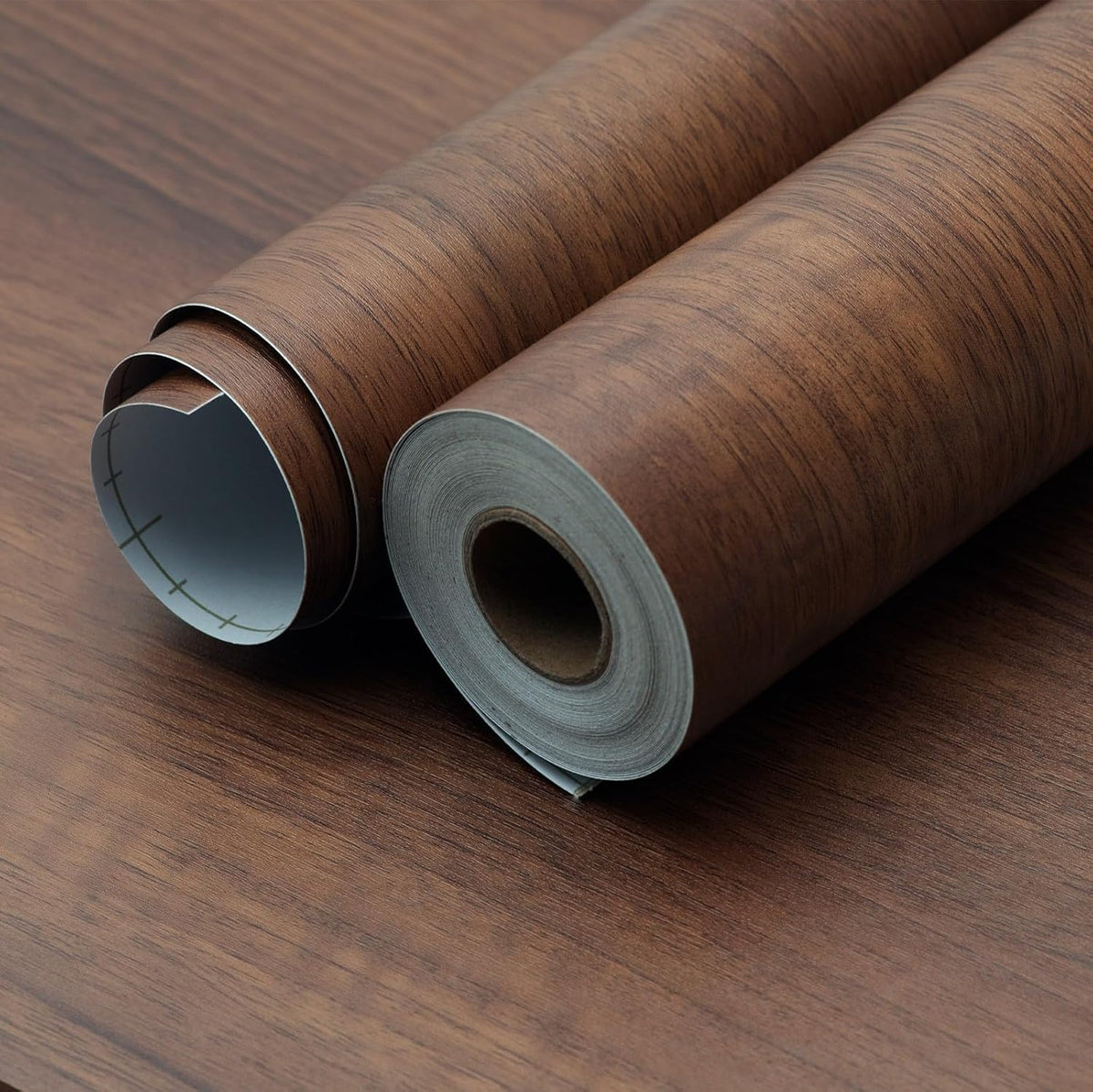 Wood Grain Contact Paper 80cm x 9m Walnut Peel Stick Waterproof Vinyl JSEVEM