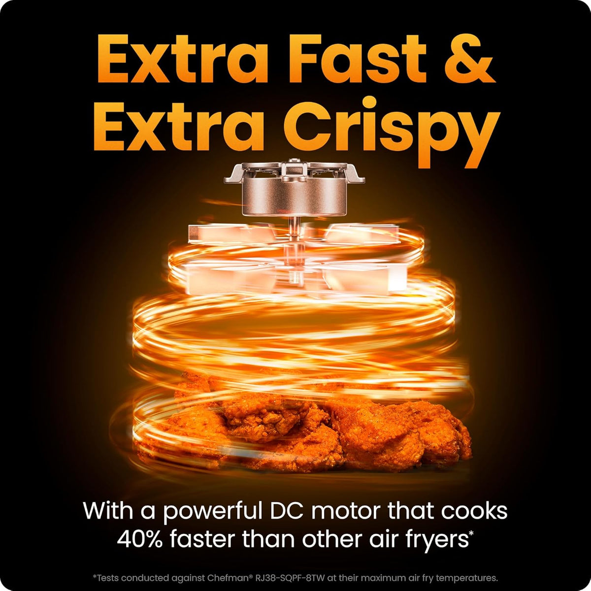 Air Fryer 8.5L Compact 6 in 1 TurboFry 230C Digital Cooking Oven Chefman