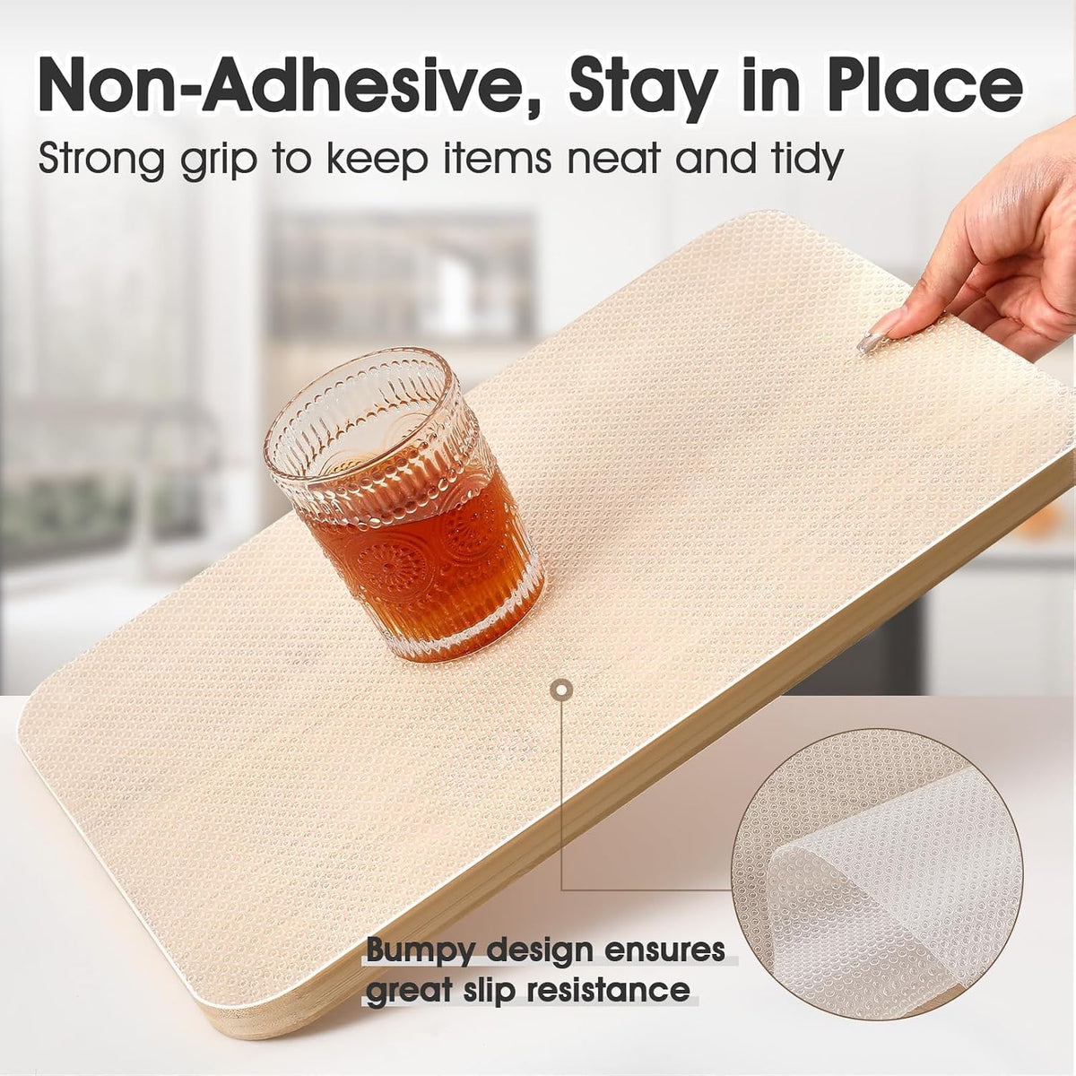 Fridge Shelf Liner 50x600cm Clear Food Grade EVA Non Adhesive Viseeko Kitchen Mat