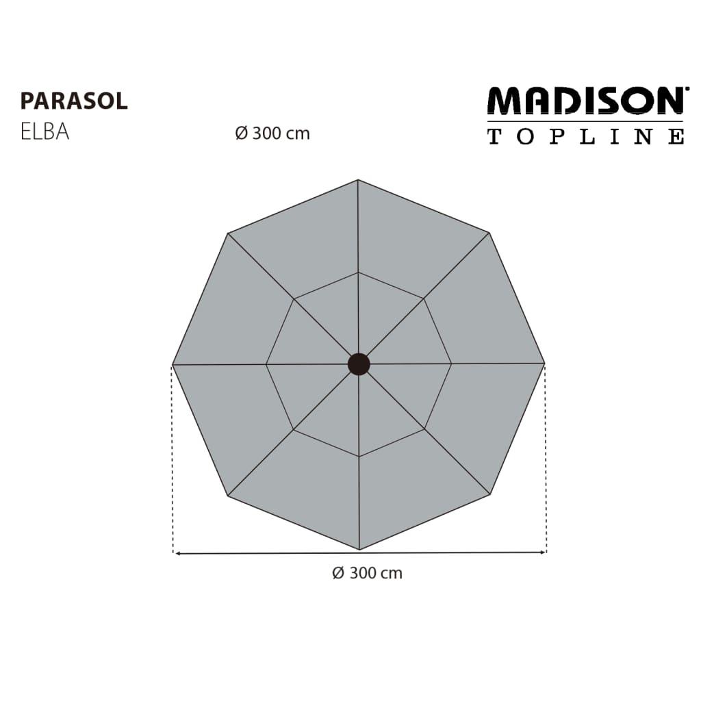 Madison Parasol Elba 300 cm Green - Massive Discounts