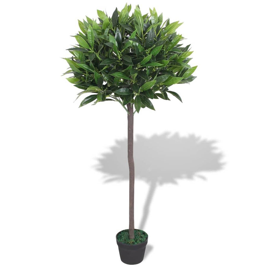 Artificial Bay Tree Plant with Pot 125 cm Green - Massive Discounts