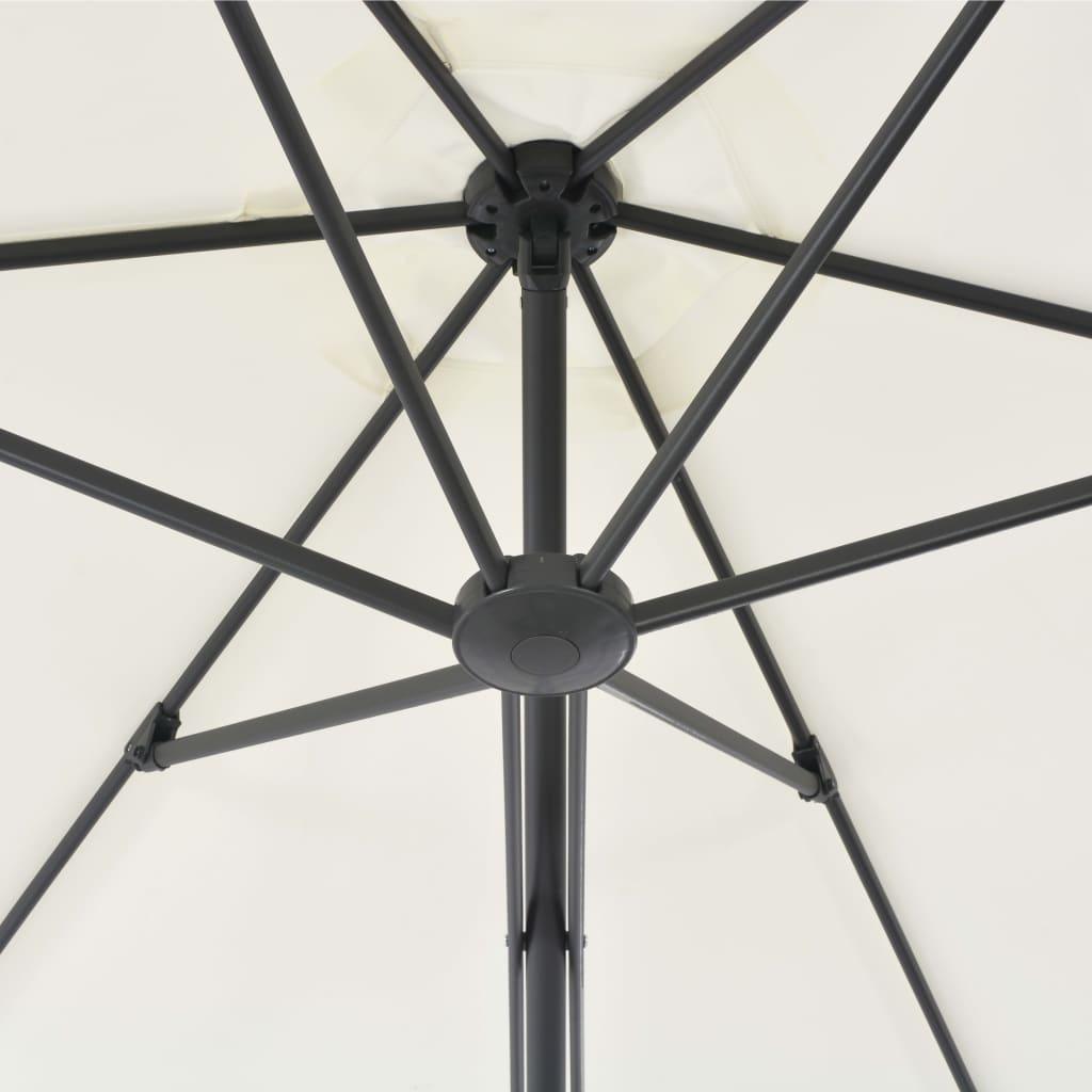 Outdoor Parasol with Steel Pole 300 cm Sand - Massive Discounts