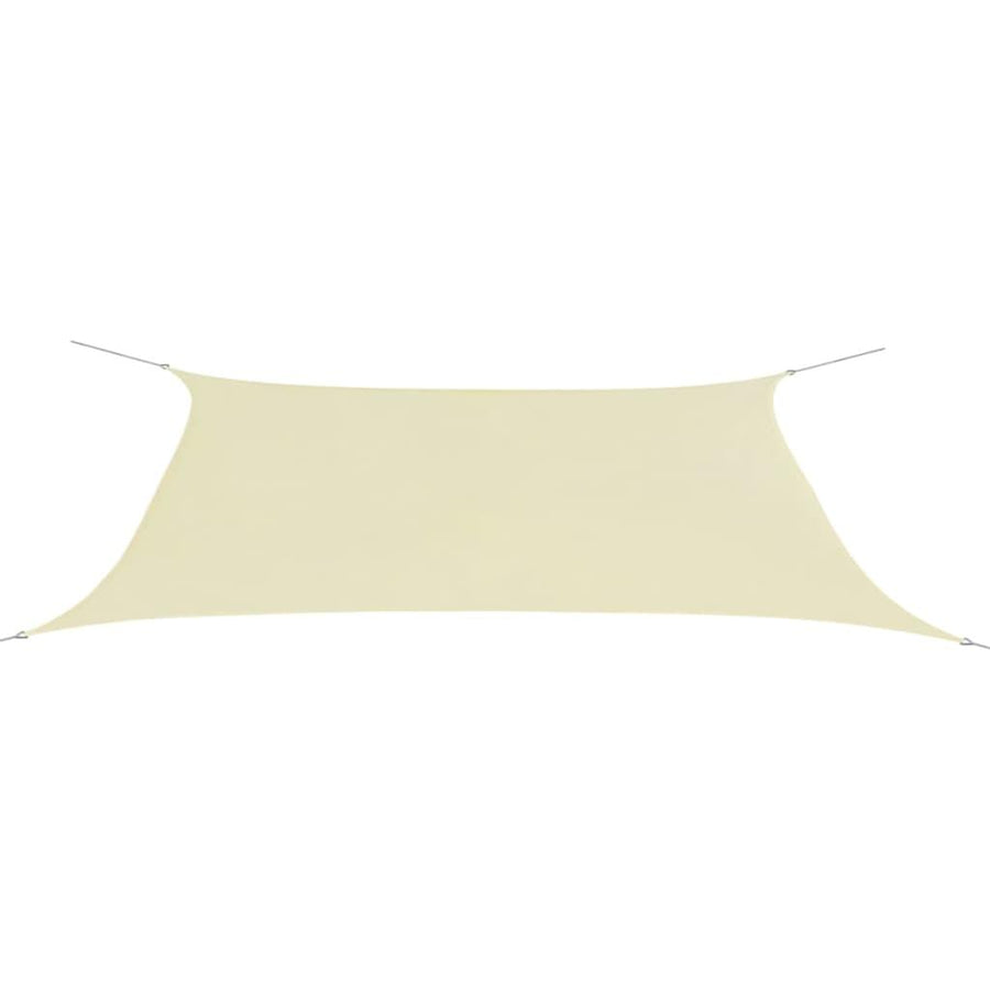 Sunshade Sail Oxford Fabric Rectangular 4x6 m Cream - Massive Discounts