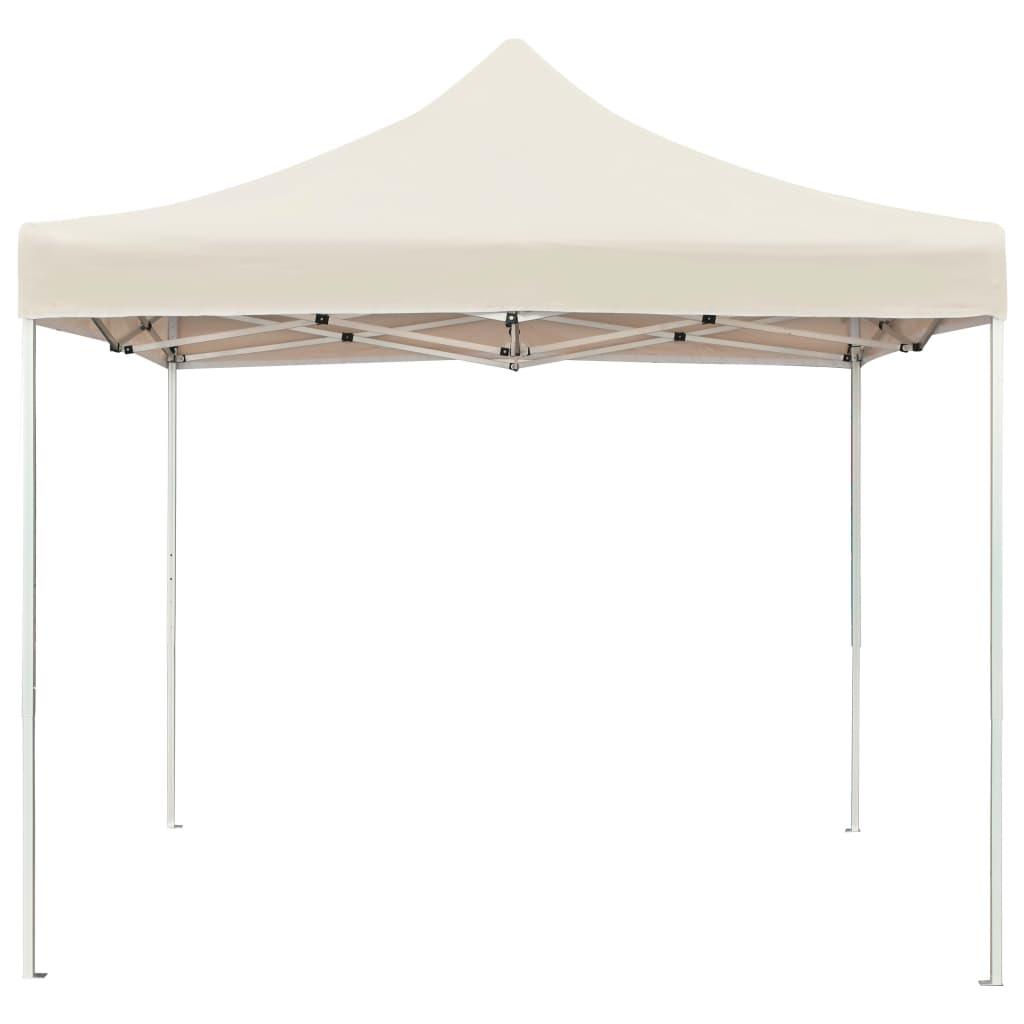 Professional Folding Party Tent Aluminium 3x3 m Cream - Massive Discounts