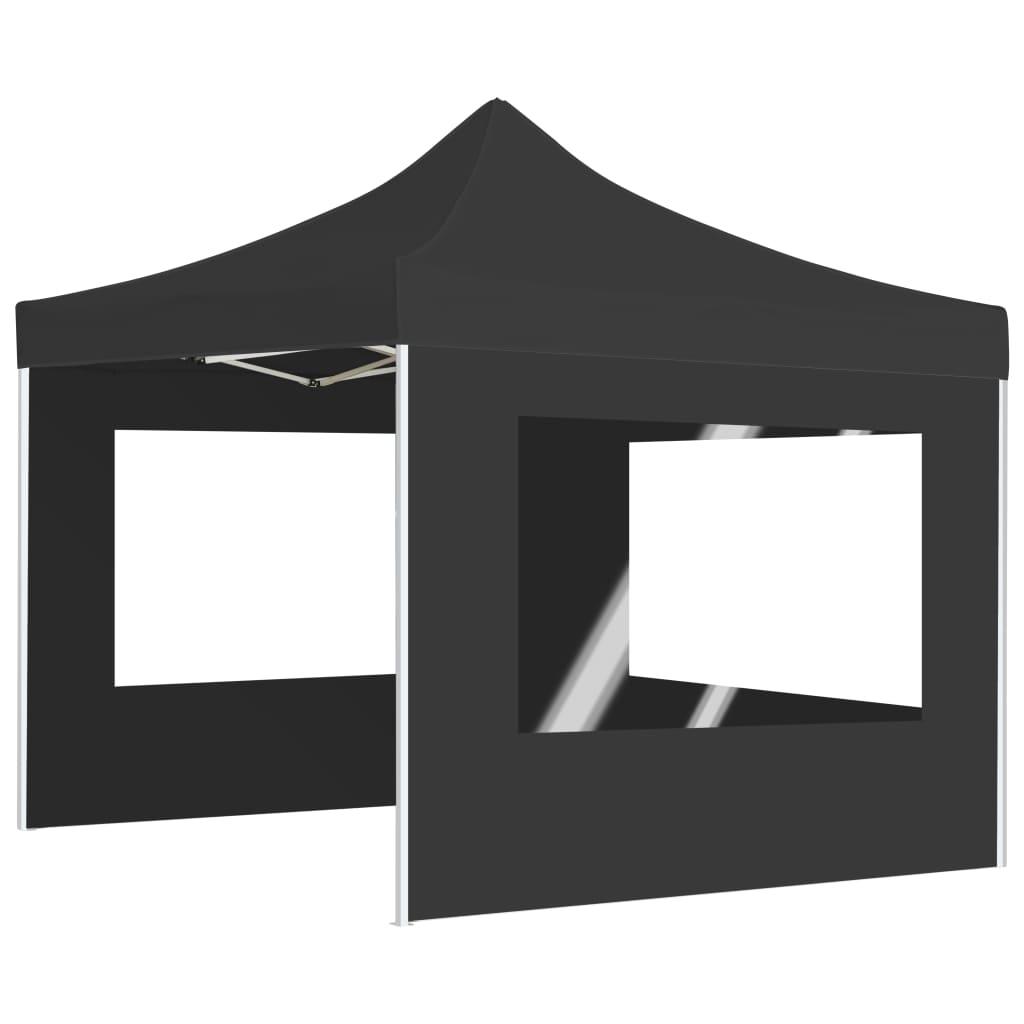 Professional Folding Party Tent with Walls Aluminium 3x3 m Anthracite - Massive Discounts