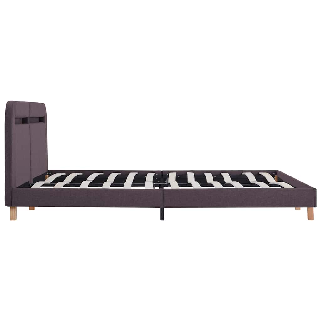 Bed Frame With Led Without Mattress Fabric 150X200 Cm King Size