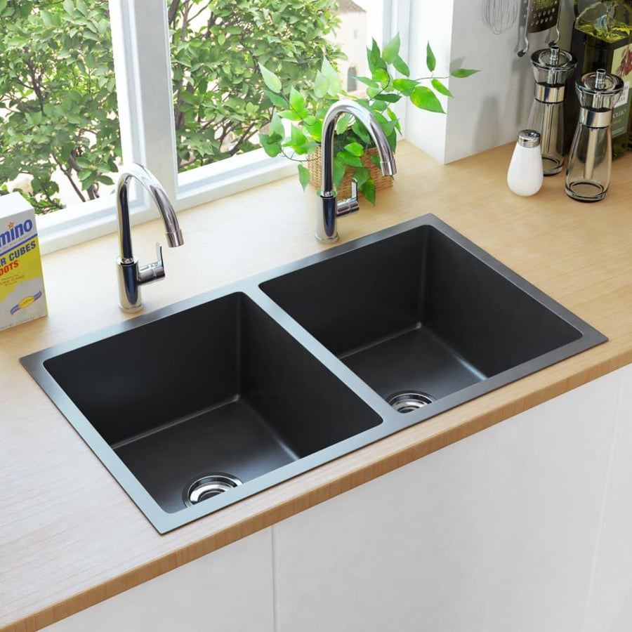 Handmade Kitchen Sink Black Stainless Steel - Massive Discounts