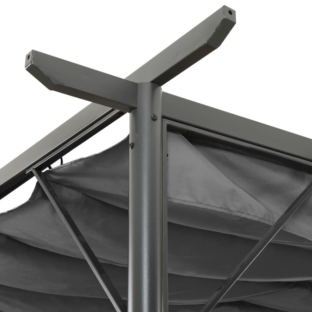 Pergola with Retractable Roof Anthracite 3x3 m Steel 180 g/m² - Massive Discounts