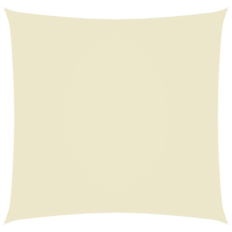 Sunshade Sail Oxford Fabric Square 7x7 m Cream - Massive Discounts