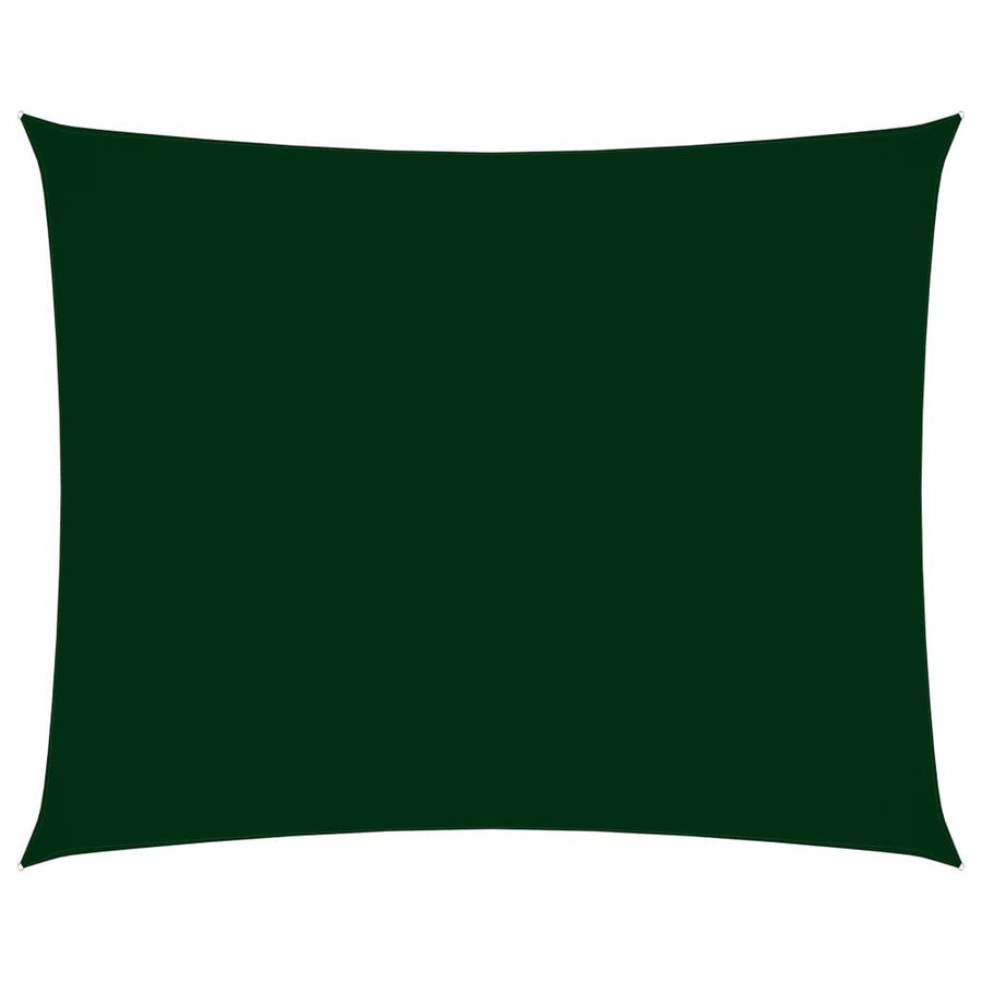 Sunshade Sail Oxford Fabric Rectangular 4x5 m Dark Green - Massive Discounts