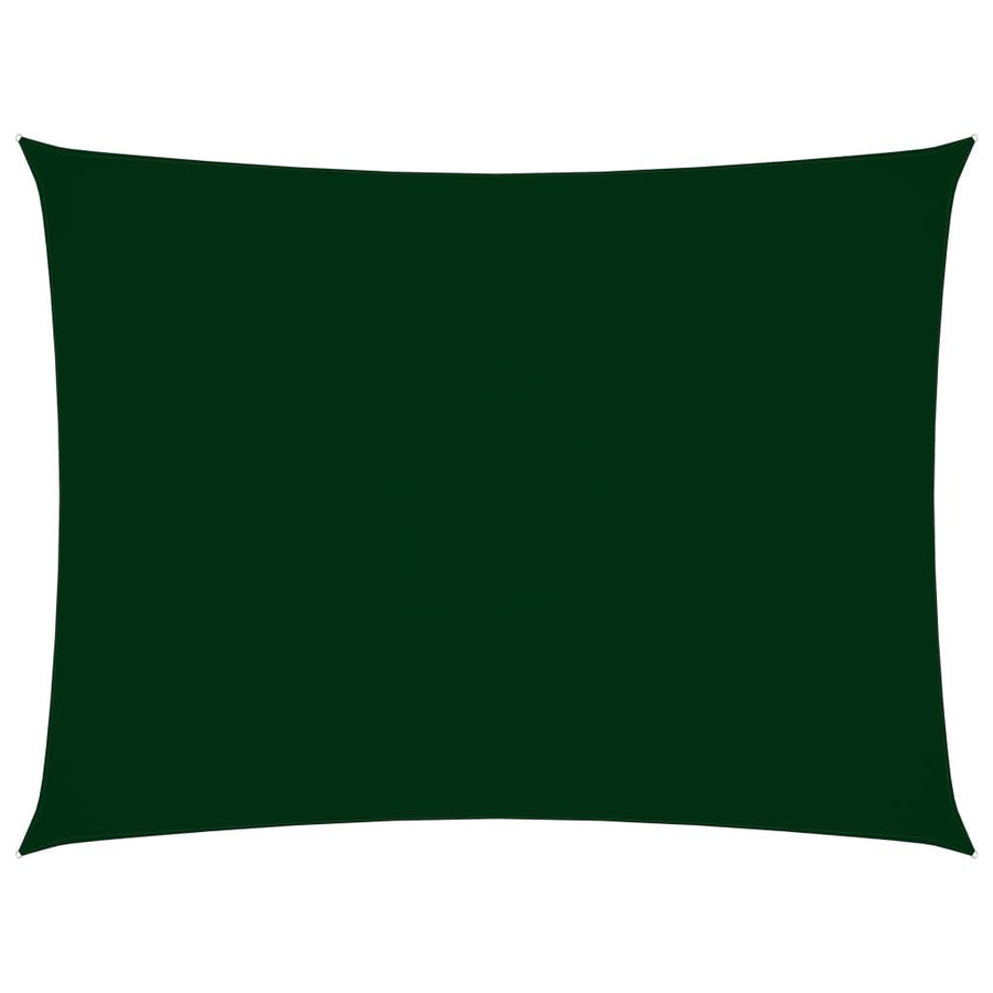 Sunshade Sail Oxford Fabric Rectangular 4x6 m Dark Green - Massive Discounts