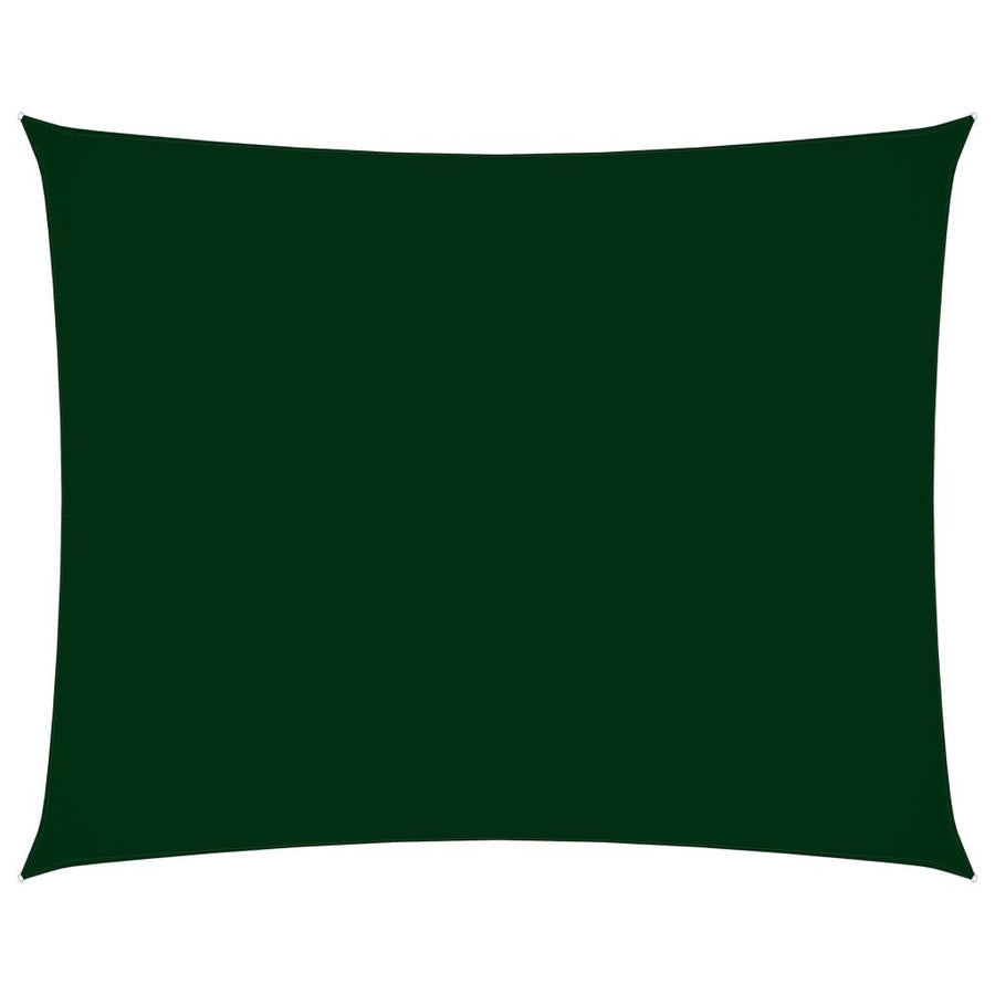 Sunshade Sail Oxford Fabric Rectangular 5x6 m Dark Green - Massive Discounts
