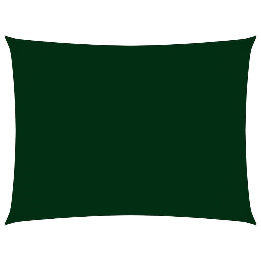 Sunshade Sail Oxford Fabric Rectangular 6x7 m Dark Green - Massive Discounts