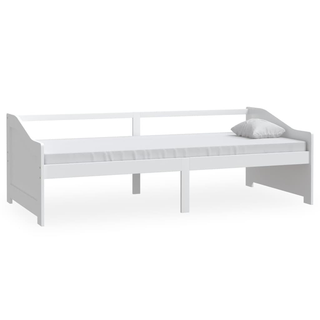 3-Seater Day Bed White Solid Pinewood 90x200 cm - Massive Discounts