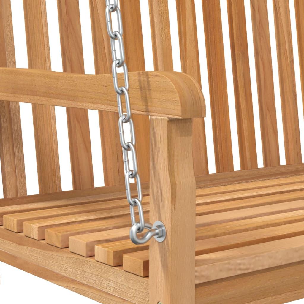 Swing Bench Solid Teak Wood 114x60x64 cm - Massive Discounts