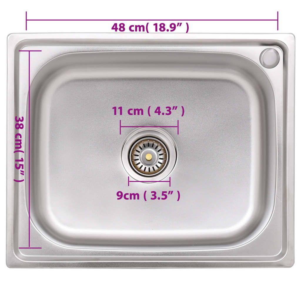 Camping Sink Single Basin Stainless Steel - Massive Discounts