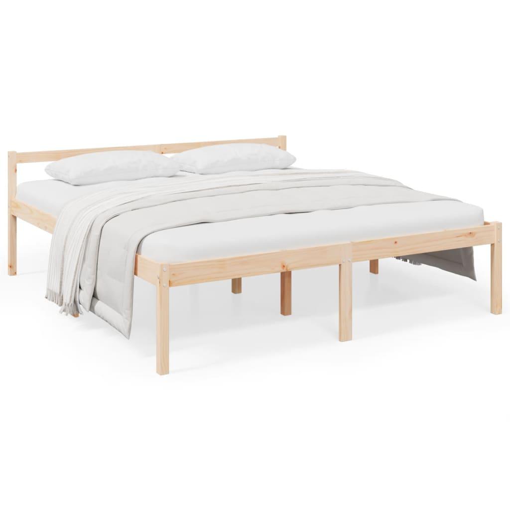 Bed Frame 180x200cm Super King Size Solid Wood Pine - Massive Discounts