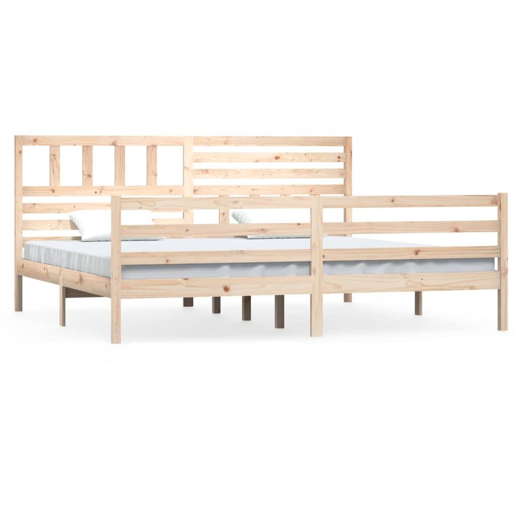 Bed Frame 180x200 cm Super King Size Solid Wood - Massive Discounts