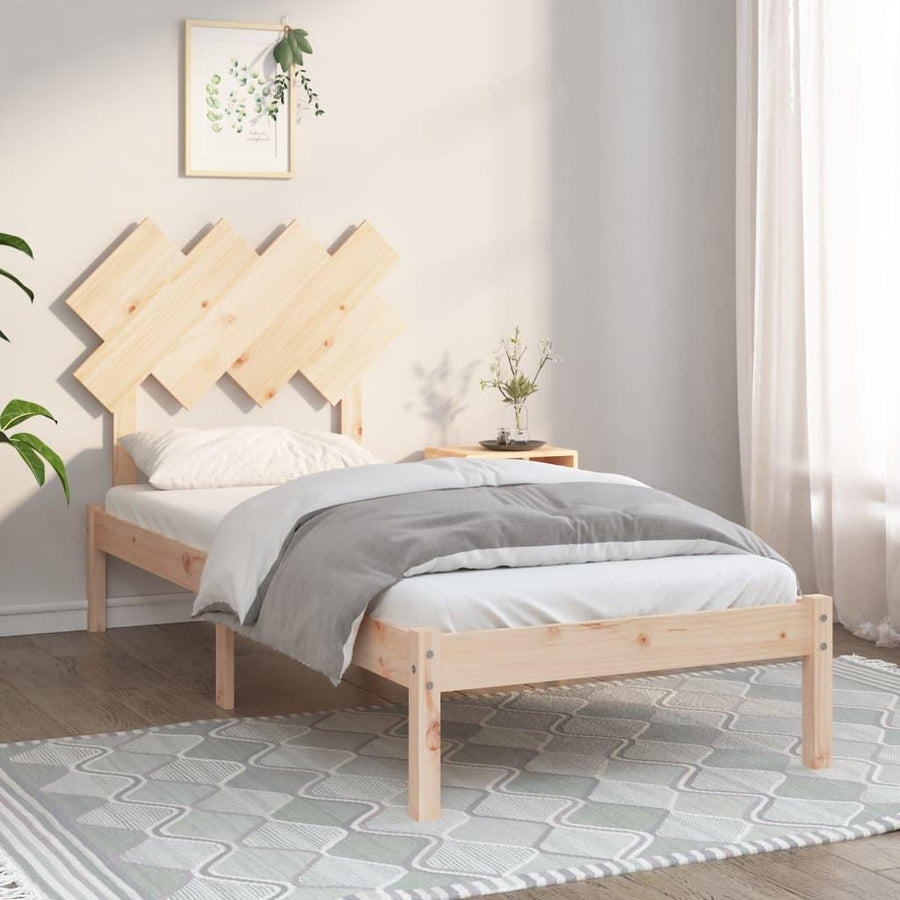 Bed Frame 90x200 cm Solid Wood - Massive Discounts
