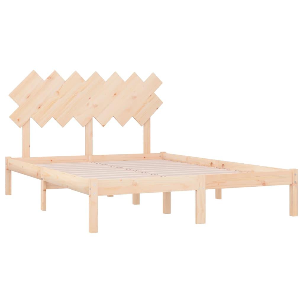 Bed Frame 140x200 cm Solid Wood - Massive Discounts