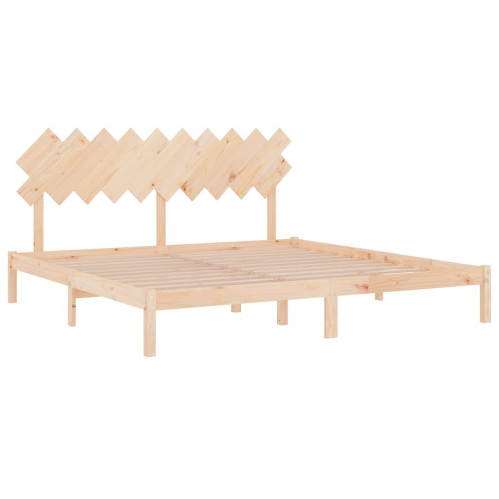 Bed Frame 200x200 cm Solid Wood - Massive Discounts